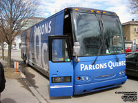Fleur de Lys 3894 - Bloc Québécois - ParlonsQc - Parlons Québec - 2000 Prevost H3-45 (ex-leased Angel Tours)